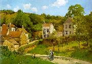 Camille Pissaro The Hermitage at Pontoise France oil painting artist
